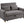 Justine - Convertible Sleeper Loveseat - Brown