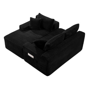 106.3" U-Shaped Cloud Sectional Sofa with Deep Seat