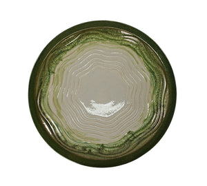 17" Ceramic Bird Bath for Outside, Elegant Tall Outdoor Bird Bath
