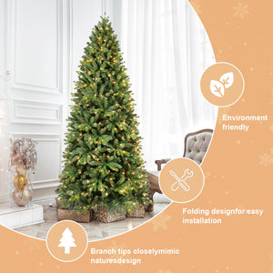 7FT Christmas Tree with 1375 Tips and 400 Warm Lights