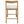 Solid Rubber Wood Counter Stools (Natural Oak + Beige) Set of 2