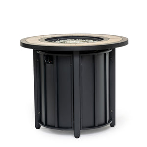 30" Propane Gas Fire Pit Table with Mosaic Ceramic Tabletop
