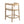 Modern Rubberwood Counter Stool Set With Upholstered Seats
