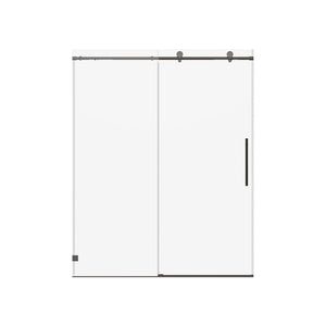 Frameless Single Sliding Soft Close Shower Doors, 5/16" Sgcc Tempered Glass
