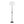 Shadow Contemporary Floor Lamp - Black / White