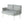 Mariano Steel Loveseat and Table, Off White & Grey