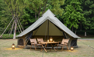 Oxford Bell Tent for Family Camping - Spacious 13.1ft Yurt with Stove Jack