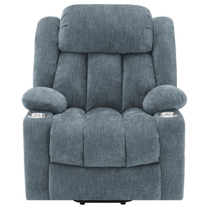 Beca - Upholstered Power Lift Recliner With Cupholders And USB Charging