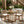 3-Piece Outdoor Dining Set with Teak Finish Acacia Wood Table & Wicker Chairs