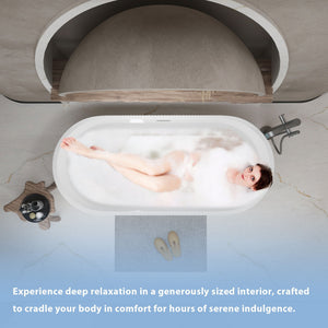 Linear Freestanding Soaker Tub