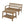 2-Piece Outdoor Gray Acacia Wood Conversation Set