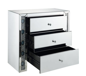 Sonia Mirrored & Faux Agate Console Cabinet (Assembled)