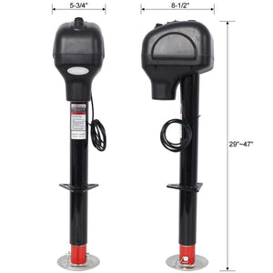 Electric Power Tongue Jack 3500Lbs Capacity with Waterproof Cover