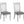 Slat Back Dining Chairs (Set of 2) - Gray