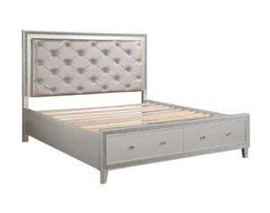 Sliverfluff Bed With LED Storage