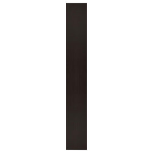 Rectangular Bookcase Tall Slim Storage With 9 Shelves - Brown