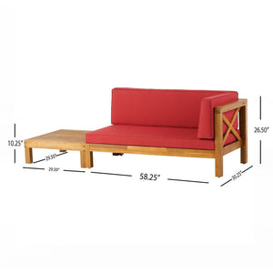 Brava X Back Corner Bench With Coffee Table