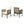 Patio Set Outdoor Acacia Wood Furniture Sets - Modern Club Chair Conversation Sets with Patio Dining Table