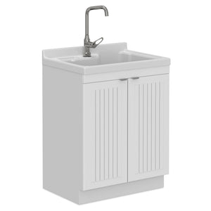Murphy - Laundry Cabinet & Faucet And Stainless Steel Sink
