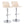 Toriano - Contemporary Adjustable Barstool With Swivel & Rounded T Footrest (Set of 2)