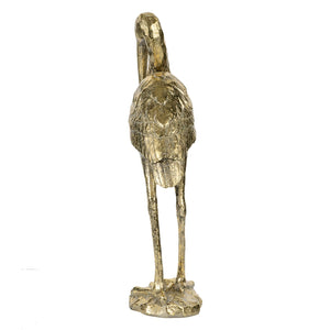 10x15.9x3.7" Standing Crane Figurine