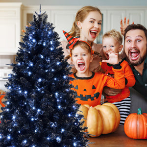 The 6-Foot Pre-Lit Black Christmas Tree