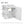 Modern Wall Mounted Bathroom Cabinet With Side Shelf And Ceramic Sink