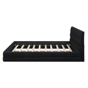 Upholstered Platform Bed With Headboard