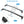 Car Roof Rack Cross Bars Aluminum Alloy Cargo Carrier Rooftop Crossbars Fit for Toyota RAV4 2019-2024 with Side Rails for Cargo Carrier Bag Kayak Bike