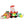Inflatable Santa Claus with Gift Boxes and LED Lights - Red/White
