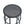 Ceramic Tile Side Table with Powder Coated Iron Frame