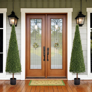 6FT Artificial Conical Topiary Tree UV Resistant Faux Cedar