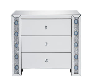 Sonia Mirrored & Faux Agate Console Cabinet (Assembled)