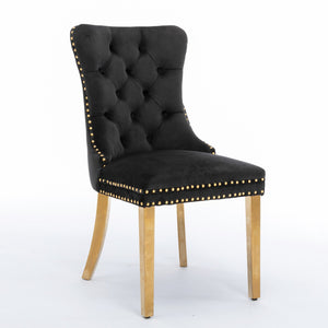 Nikki Collection Modern Velvet Upholstered Dining Chair