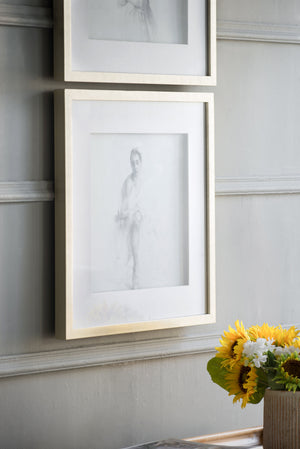 19.7x19.7" Ballet Dancer Art, Set of 2