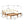 Outdoor L Shape 3pcs Acacia Wood Patio Sofa Set