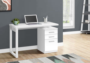 Computer Desk for Home Office Laptop with Reversible Storage Drawers
