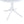 Modern Round Table, Waterproof, UV Resistant And Durable - White