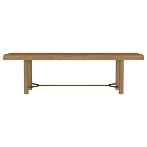 Benson - Extension Leaf Dining Table With Trestle Base - Sand