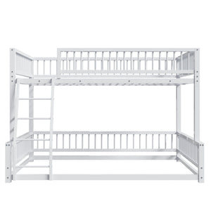 Bunk Bed With Ladder And Safety Guardrails