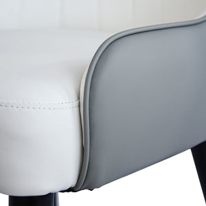 Modern Sponge-Filled Dining Chair, Solid Wood Metal Legs, Suitable For Restaurants, Living Rooms And Rooms (Set of 2)