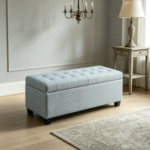 Storage Ottoman Bench With Safety Hinges