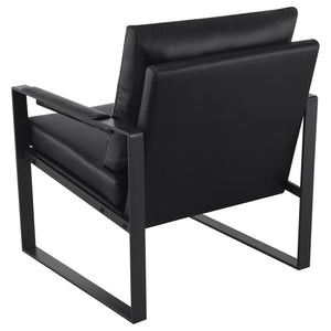 Goldbriar - Upholstered Track Arm Accent Chair - Black