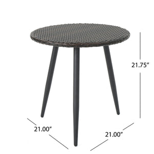Kenneth 3 Pieces Chat Set Outdoor Furniture - Brown Multi
