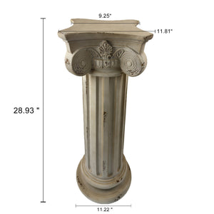 Pedestal Column Plant Stand - 28.93'' Tall Roman Column