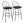 Riley - Claire Farmhouse Fixed Height Barstool With Swivel With Round Footrest (Set of 2)
