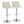 Toriano - Contemporary Adjustable Barstool Swivel With Rounded T Footrest (Set of 2)