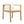 Outdoor Dining Chairs (Set of 2) with Acacia Wood Frame