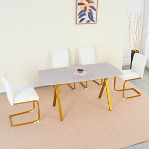 Modern Dining Chairs Set of 4, PU Leather