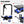 Hydraulic Lift Trolley, 500 Lbs Capacity, With 4 Wheels, For Material Handling And Transportation - Black / Blue